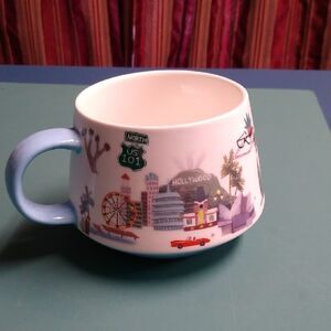 Grace Teaware Hollywood Blue Fine Porcelain Mug with Whimsical Design